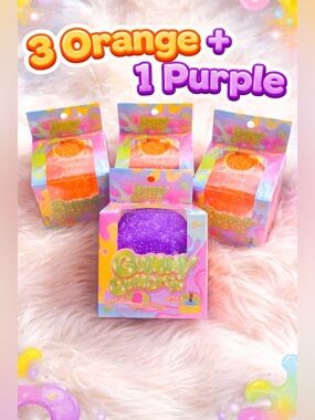 Gummy Gumdrop Squishy Toy Bundle 4 Pack Rare Sensory Fidget VIRAL TIKTOK